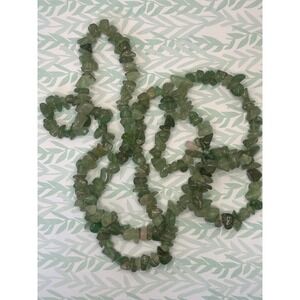 Green Aventurine Chip‎ Bead Necklace Gemstone Natural Stone Women Jewelry